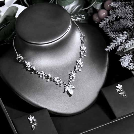 Candice - Silver Cubic Zirconia Bridal Jewelry Set