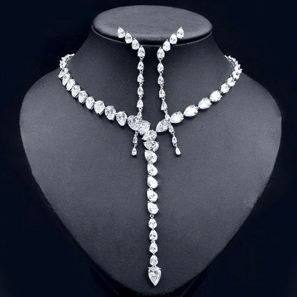 Marchesa - Silver Cubic Zirconia Bridal Jewelry Set