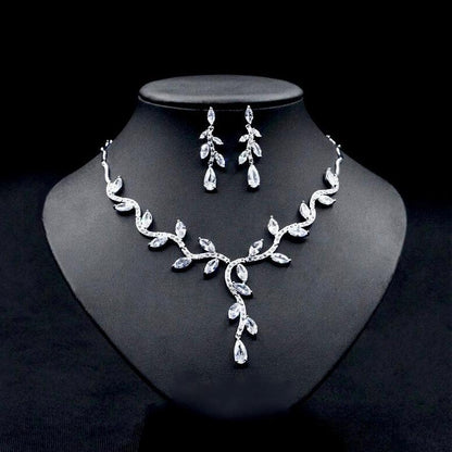 Darla - Silver Cubic Zirconia Bridal Jewelry Set