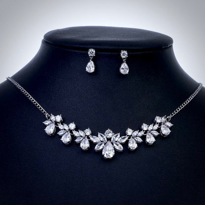 Shawna - Silver Cubic Zirconia Bridal Jewelry Set