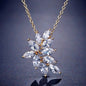 Poppy - Cubic Zirconia Bridal Necklace - Available in Silver, Rose Gold and Yellow Gold