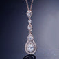 Amalfi - Cubic Zirconia Bridal Necklace - Available in Silver, Rose Gold and Yellow Gold