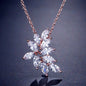 Poppy - Cubic Zirconia Bridal Necklace - Available in Silver, Rose Gold and Yellow Gold