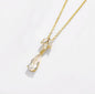 Solange - Cubic Zirconia Bridal Necklace - Available in Silver, Rose Gold and Yellow Gold
