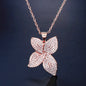 Zinnia - Cubic Zirconia Bridal Necklace - Available in Silver, Rose Gold and Yellow Gold
