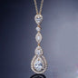 Amalfi - Cubic Zirconia Bridal Necklace - Available in Silver, Rose Gold and Yellow Gold