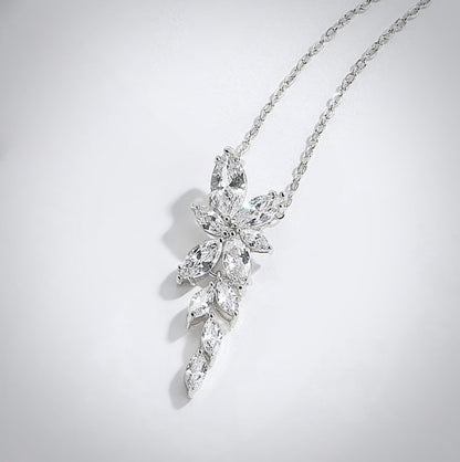 Vivienne - Cubic Zirconia Bridal Necklace - Available in Silver, Rose Gold and Yellow Gold