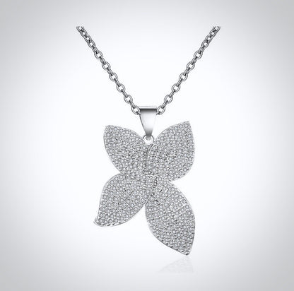 Zinnia - Cubic Zirconia Bridal Necklace - Available in Silver, Rose Gold and Yellow Gold