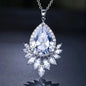 "Maiky" - Cubic Zirconia Bridal Necklace - Available in Silver, Rose Gold and Yellow Gold