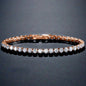 Orla - Cubic Zirconia Bridal Tennis Bracelet - Available in Silver, Rose Gold and Yellow Gold