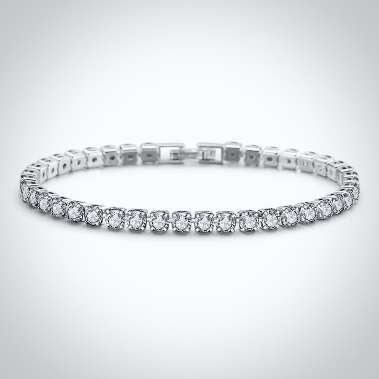 Orla - Cubic Zirconia Bridal Tennis Bracelet - Available in Silver, Rose Gold and Yellow Gold