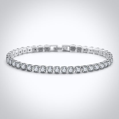 Orla - Cubic Zirconia Bridal Tennis Bracelet - Available in Silver, Rose Gold and Yellow Gold