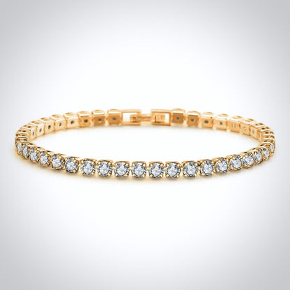 Orla - Cubic Zirconia Bridal Tennis Bracelet - Available in Silver, Rose Gold and Yellow Gold