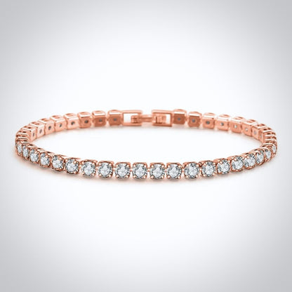 Orla - Cubic Zirconia Bridal Tennis Bracelet - Available in Silver, Rose Gold and Yellow Gold