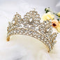 Aubree -  Crystal Wedding Tiara - Available in Silver and Gold