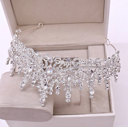 Rosamund - Baroque Bridal Tiara - More Colors