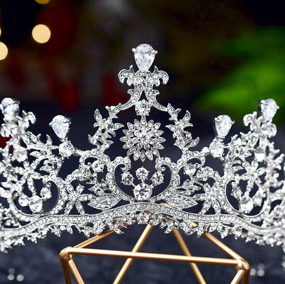 Peyton - Silver Cubic Zirconia Bridal Tiara