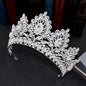 Aubree -  Crystal Wedding Tiara - Available in Silver and Gold