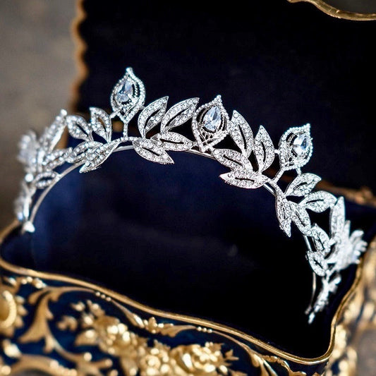 Maxine - Silver Cubic Zirconia Bridal Tiara