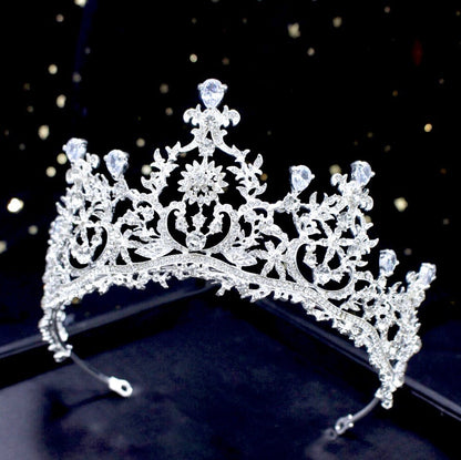 Peyton - Silver Cubic Zirconia Bridal Tiara