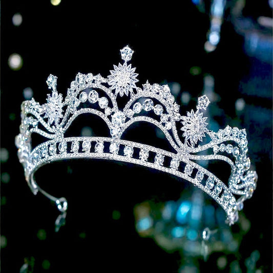 Demetria - Wedding Cubic Zirconia Tiara