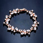 "Alaya" - Cubic Zirconia Vine Bridal Bracelet - Available in Rose Gold and Silver