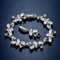 "Alaya" - Cubic Zirconia Vine Bridal Bracelet - Available in Rose Gold and Silver