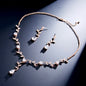 Selycia - CZ Vine Bridal Jewelry Set - Available in Silver, Rose Gold and Yellow Gold