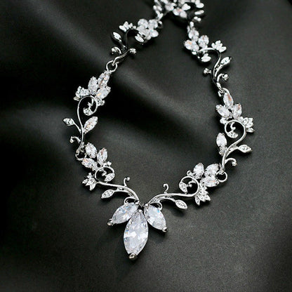 Candice - Silver Cubic Zirconia Bridal Jewelry Set
