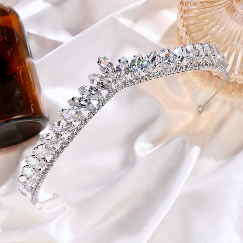 Mona - Delicate Wedding Cubic Zirconia Tiara