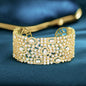 "Marrakesh" - Luxury Cubic Zirconia Bridal Cuff Bracelet