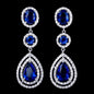 Paige - Silver Cubic Zirconia Bridal Earrings - More Colors