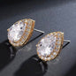 Lyric - Cubic Zirconia Bridal Earrings - Available in Silver, Rose Gold and Yellow Gold