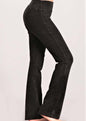 Mineral Washed Bootcut Jeggings Crochet Detail Made in USA