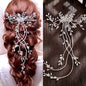 Eugenie - Cascading Crystal Bridal Hair Comb / Hair Vine - Available in Silver and Gold