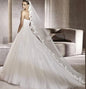 "Silva" - Lace Edge Cathedral Bridal Veil - Available in White and Ivory