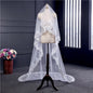 "Mandy" - Lace Edge Cathedral Bridal Veil - Available in White and Ivory
