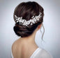 Loire - Ceramic Flowers Bridal Headband / Hair Vine - Available in Gold and Silver