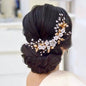 Loire - Ceramic Flowers Bridal Headband / Hair Vine - Available in Gold and Silver