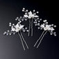 Betty - Ceramic Flowers and Pearls Bridal Hair Pin