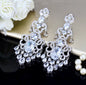 Phoenix - Chandelier Cubic Zirconia Bridal Earrings - More Colors