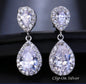 Eniko - Cubic Zirconia Bridal Earrings - Available in Silver, Rose Gold and Yellow Gold