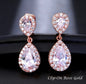 Eniko - Cubic Zirconia Bridal Earrings - Available in Silver, Rose Gold and Yellow Gold