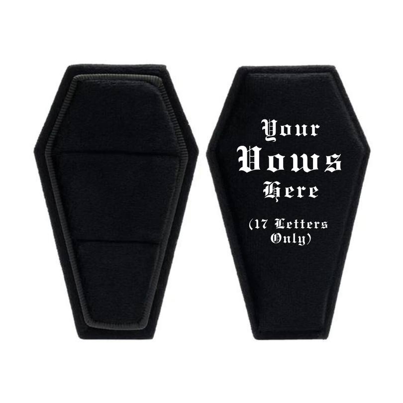 Personalized Coffin Necklace Jewelry Box