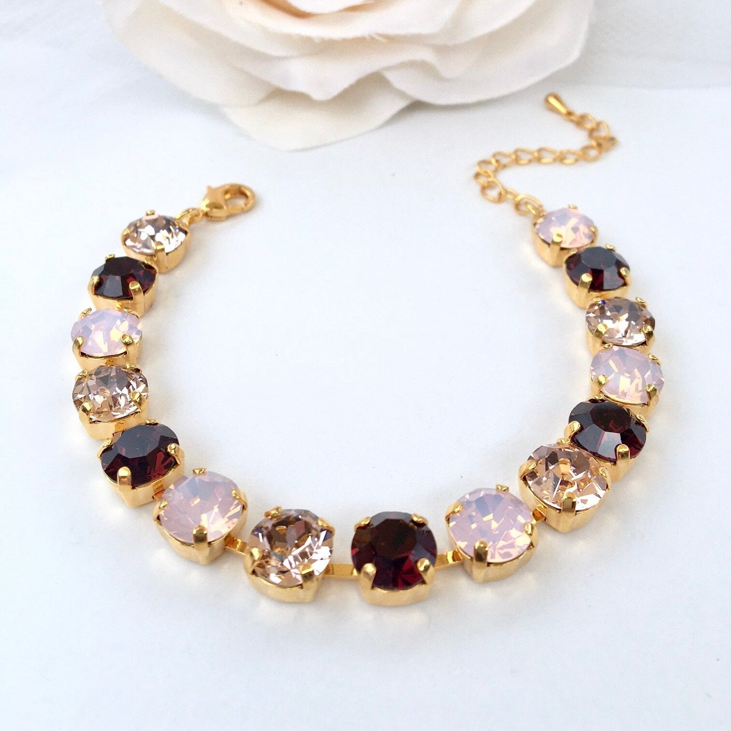 "Velma" - Swarovski Crystal Bridal Bracelet - More Colors