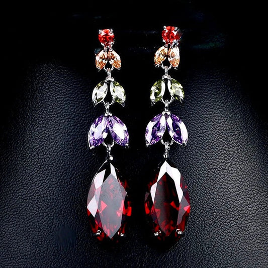 Eva - Pastel Cubic Zirconia Earrings