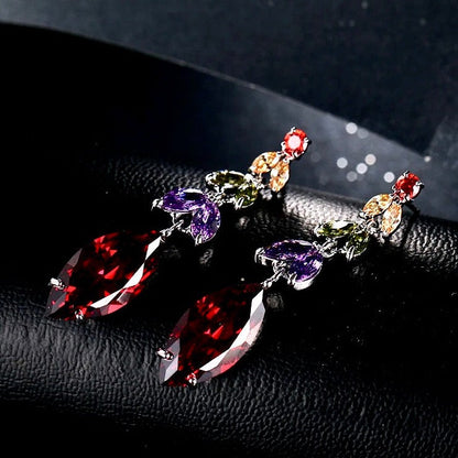Eva - Pastel Cubic Zirconia Earrings