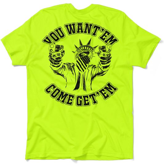 Come Get'em - Safety Yellow T-Shirt
