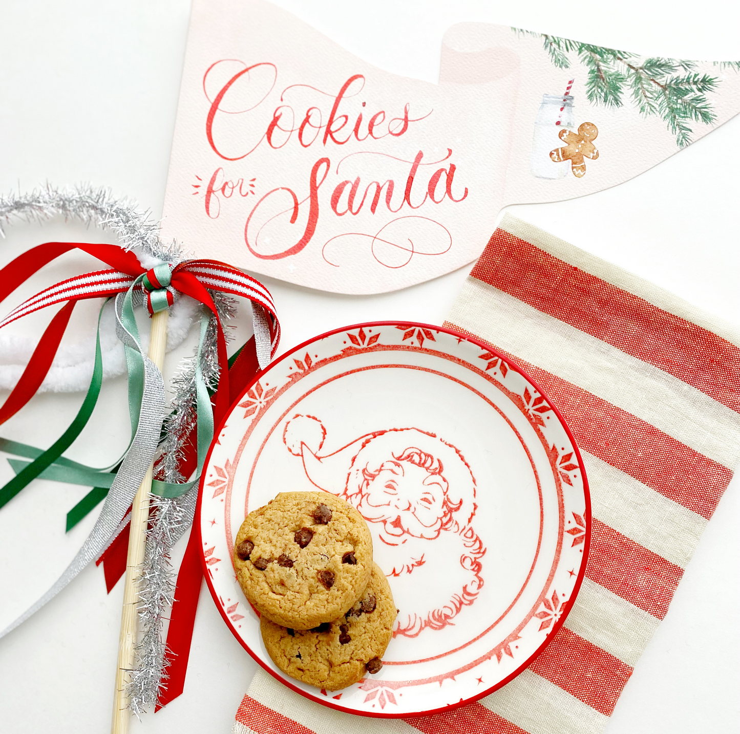 Cookies for Santa Party Pennant