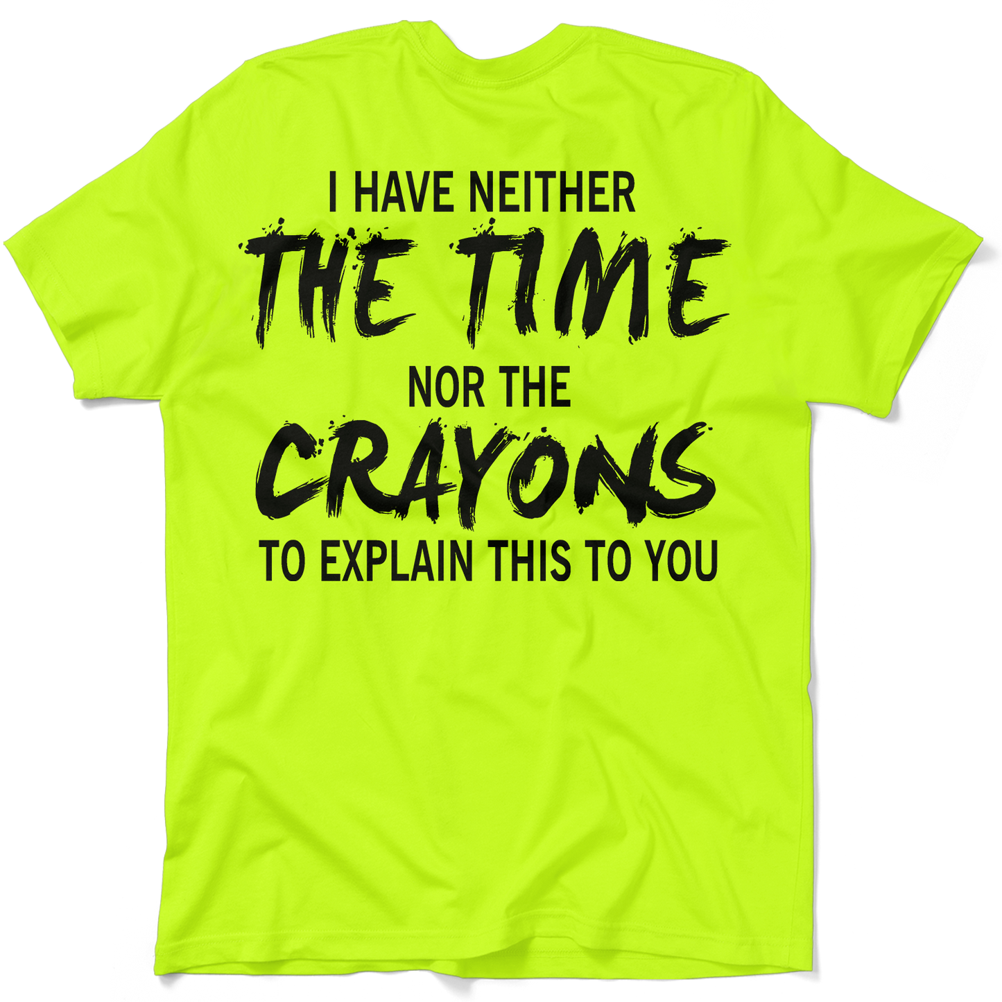 Crayons - Safety Yellow Pocket T-Shirt